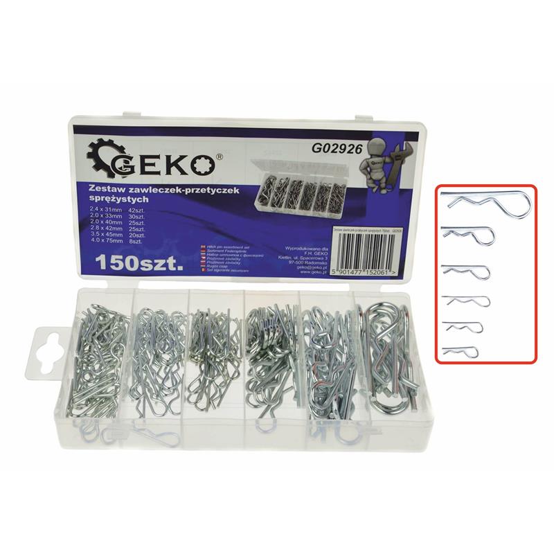 Hair pin assortment 150pcs Geko