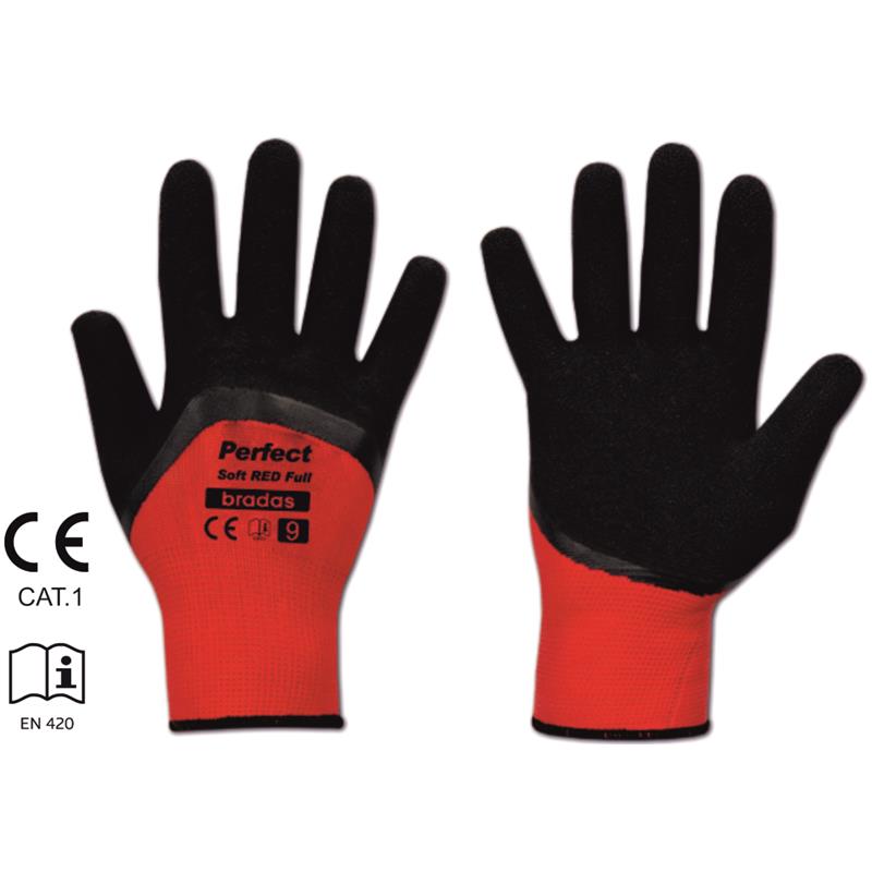 GLOVES PERFECT SOFT RED FULL