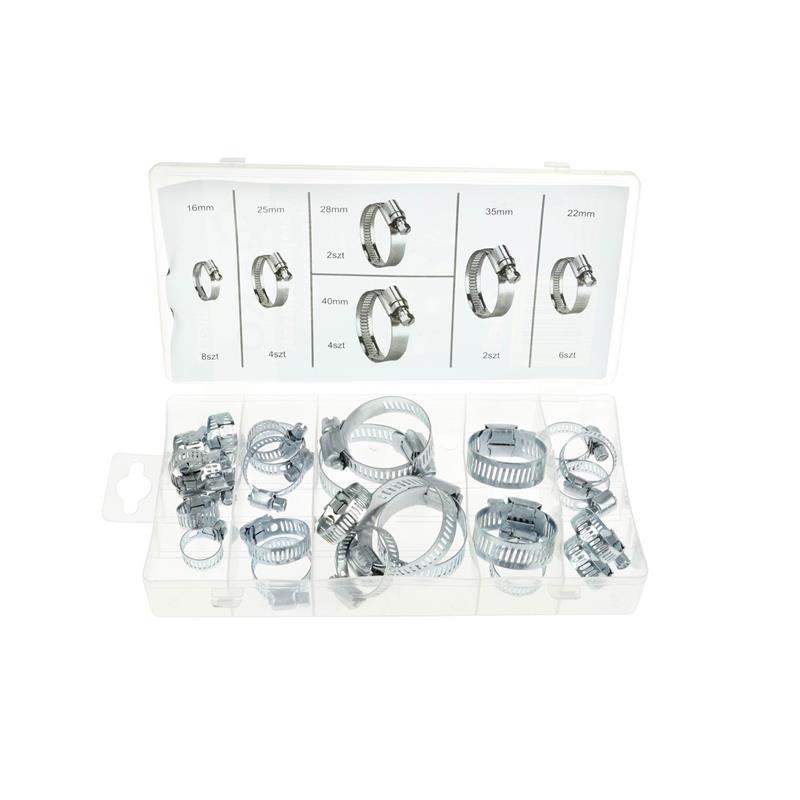 26pcs Hose Clamp Assortment Geko