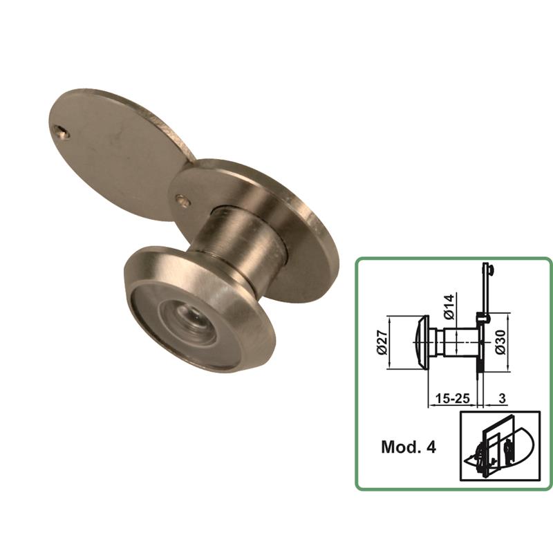 ΜΑΤΑΚΙ ΠΟΡΤΑΣ '15-25mm' ΝΙΚΕΛ mod.4