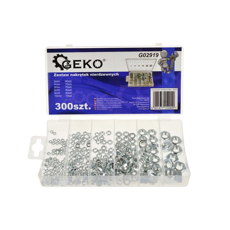 Stainless nuts 300pcs GEKO