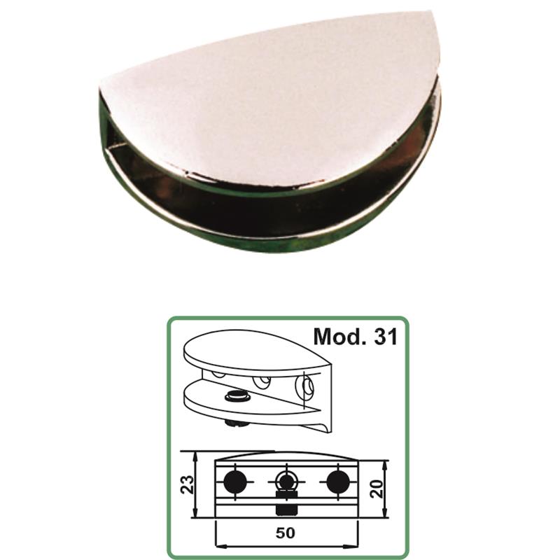 ΣΤΗΡΙΓΜΑ ΚΡΥΣΤΑΛ.(10) ΝΙΚΕΛ mod.31 blister 2τεμ.