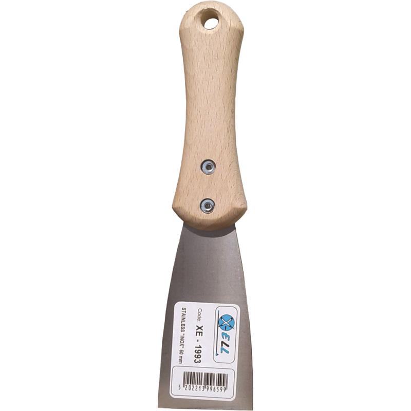 SPATULAS INOX WOODEN HANDLE